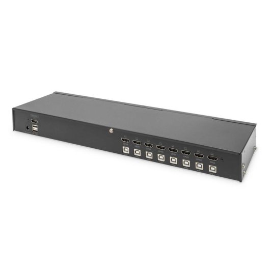 Conmutador KVM Digitus DS-12910 8 puertos HDMI 4K Ultra HD montaje en rack