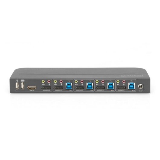 KVM Switch Digitus 4 Port 4K60Hz 4 DP in 1 DP HDMI out
