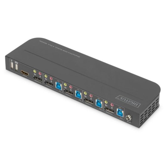 KVM Switch Digitus 4 Port 4K60Hz 4 DP in 1 DP HDMI out