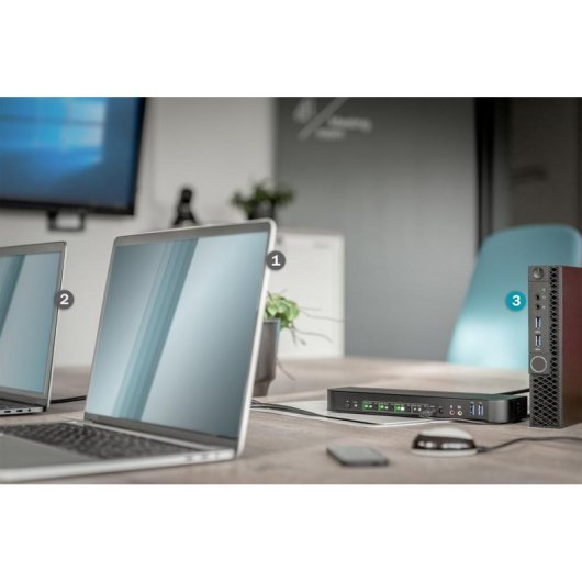 KVM Switch Digitus 4 Port 4K60Hz 4 DP in 1 DP HDMI out