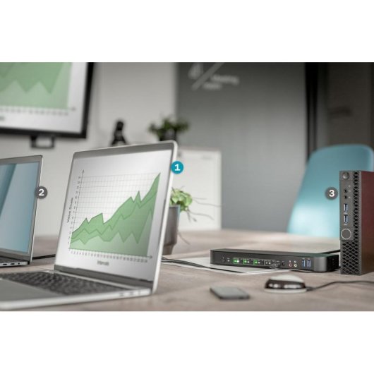 KVM Switch Digitus 4 Port 4K60Hz 4 DP in 1 DP HDMI out