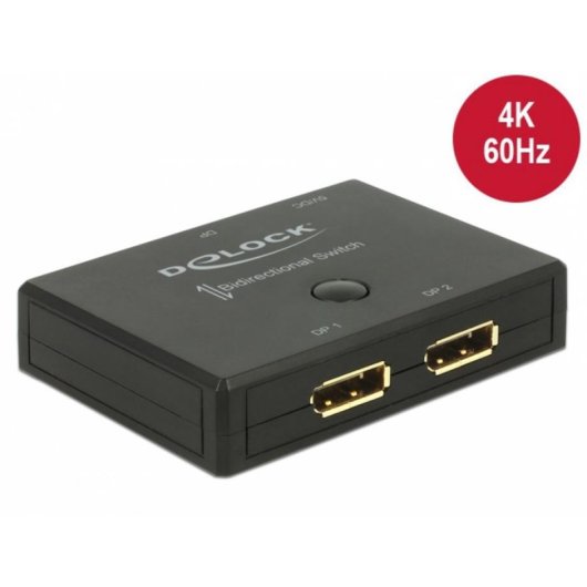 Switch Delock DisplayPort Bidirezionale 4K 3 porte 3840 x 2160
