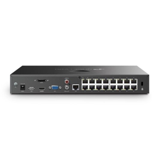 Gravador NVR para Câmara IP TP-Link VIGI NVR2016H-16MP 16 canais 4K 10TB HDD PoE