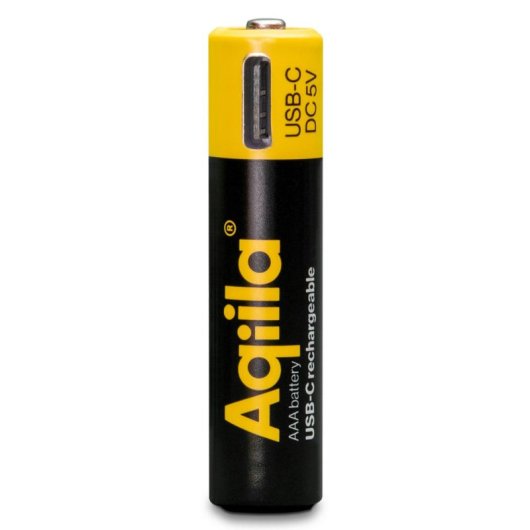 Batería Recargable Aqiila AAA Ión de Litio 1.5V 4 Unidades