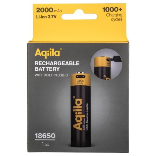 Batería Recargable Aqiila 406096 2000 mAh 3.7V 18650