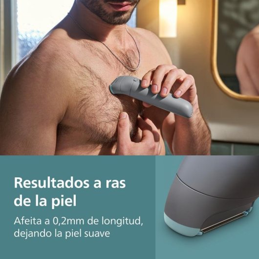 Afeitadora Corporal Philips Bodygroom BG3480/15 Inalámbrica 80min Seco y Mojado 2 Peines