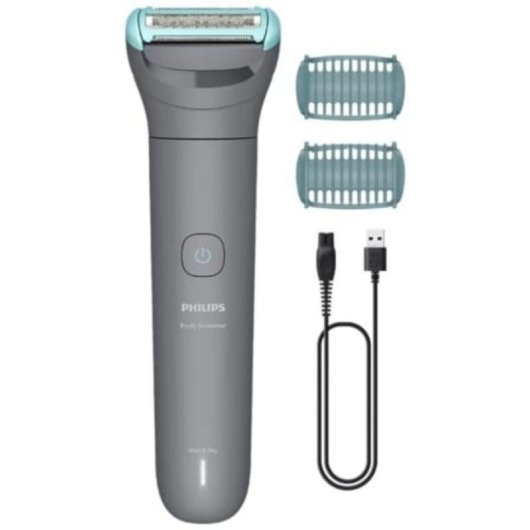 Afeitadora Corporal Philips Bodygroom BG3480/15 Inalámbrica 80min Seco y Mojado 2 Peines