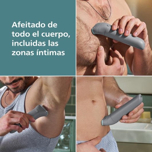 Afeitadora Corporal Philips Bodygroom BG3480/15 Inalámbrica 80min Seco y Mojado 2 Peines