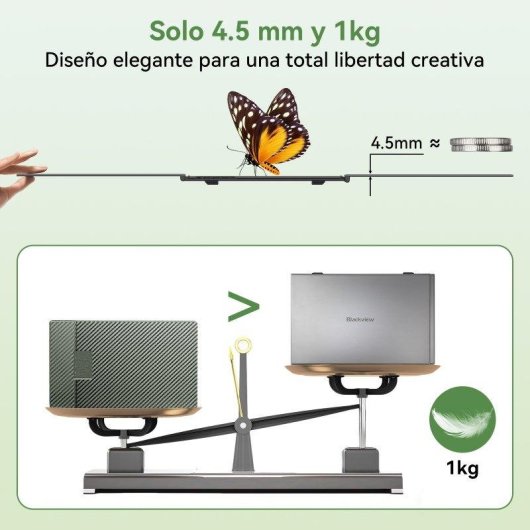 Monitor Blackview DCM8 Pro 15,3" FullHD 60Hz IPS Ultraligero USB-C Carga inversa Altavoz