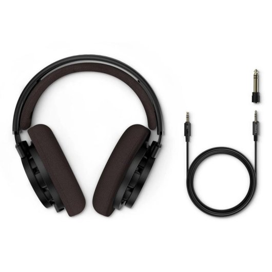 Auriculaires Philips SHP9500CY/00 filaires Jack 3,5 mm pour musique noir et marron
