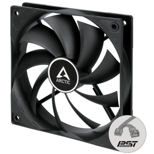Ventilador suplementario Arctic F12 PWM PST 120mm 1350RPM con rodamiento FDB