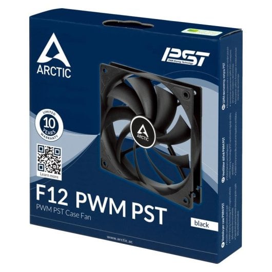 Ventilador suplementario Arctic F12 PWM PST 120mm 1350RPM con rodamiento FDB