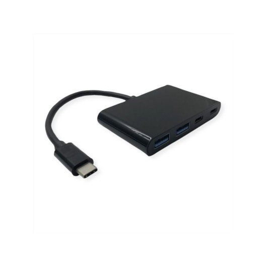 Hub Value 4 puertos 1000 Mbit/s USB 3.2 Gen 1 modelo 14.99.5041 aluminio negro