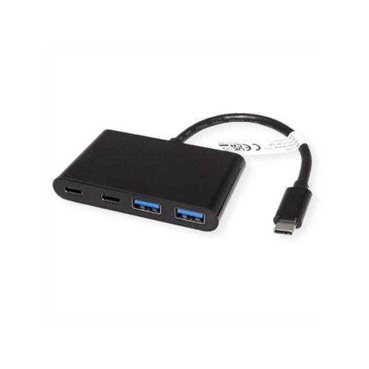 Hub Value 4 puertos 1000 Mbit/s USB 3.2 Gen 1 modelo 14.99.5041 aluminio negro