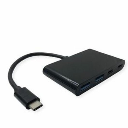 Hub Value 4 puertos 1000 Mbit/s USB 3.2 Gen 1 modelo 14.99.5041 aluminio negro