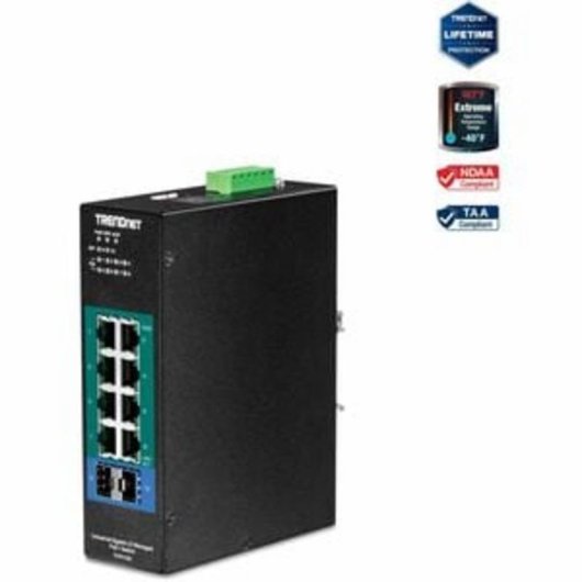 Switch Trendnet TI-PG102i 10 Ports Gigabit PoE+ Industrie L2 SFP