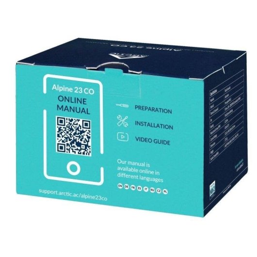 Refrigeração Ar Arctic Socket AM4 AM5 90mm Alpine 23 CO Alumínio Preto