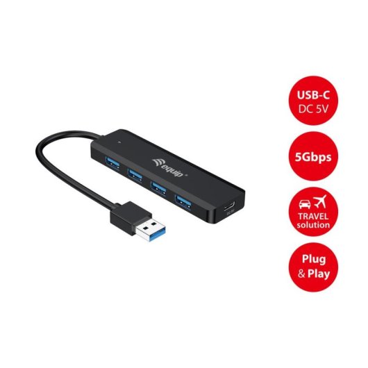 Hub Equip 5 portas 5000 Mbit/s USB 3.2 Gen 1 modelo 128959