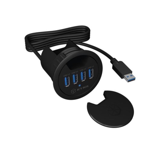 Hub ICY BOX 4 portas 5 Gbit/s IB-HUB1403 USB LED