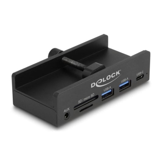 Hub Delock 5 Ports 5000 Mbit/s Modell 64285 mit SD und MicroSD Leser
