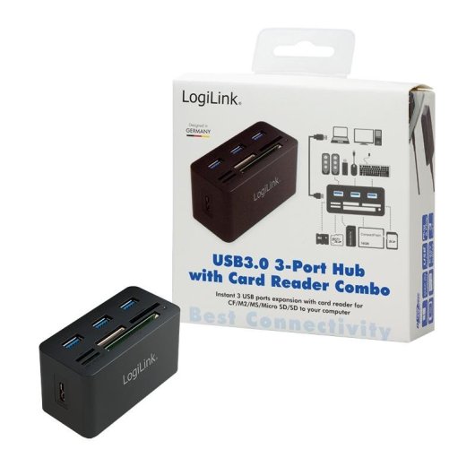 Multikartenleser LogiLink CR0042 USB 3.2 Gen 1 Karten 2TB Schwarz