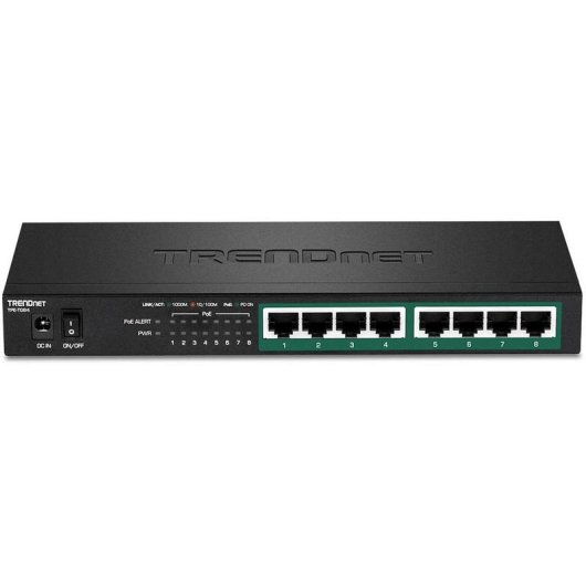 Switch Trendnet TPE-TG84 Gigabit 8 Ports PoE+ 120W lüfterlos