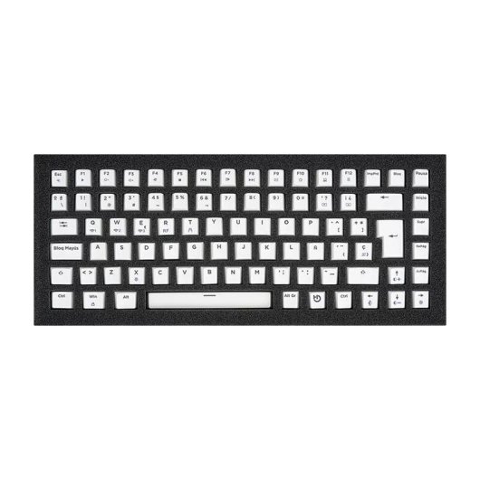 Set Keycaps Hiditec KEYCP1000 PBT grau kompatibel mit Tastatur GM1K 75%