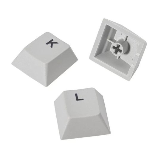 Set Keycaps Hiditec KEYCP1000 PBT grau kompatibel mit Tastatur GM1K 75%