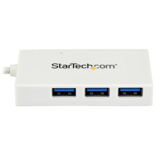 Hub StarTech.com 4 portas 5Gbps USB-C para USB-A e USB-C branco compacto