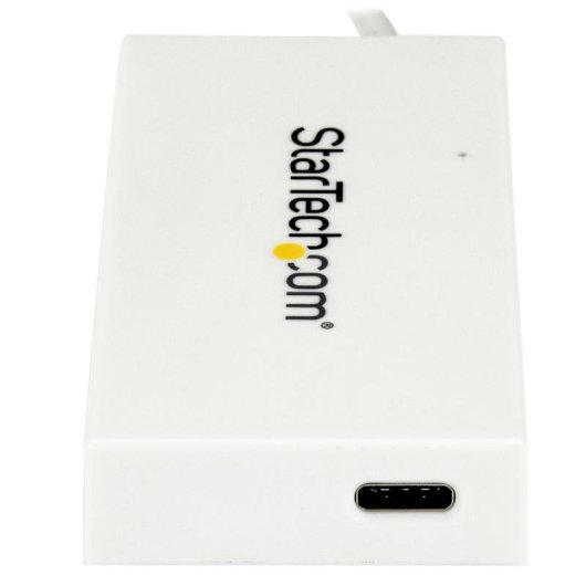 Hub StarTech.com 4 portas 5Gbps USB-C para USB-A e USB-C branco compacto
