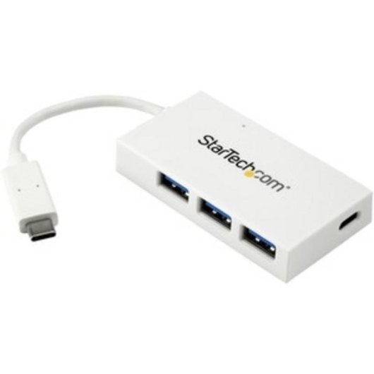 Hub StarTech.com 4 portas 5Gbps USB-C para USB-A e USB-C branco compacto