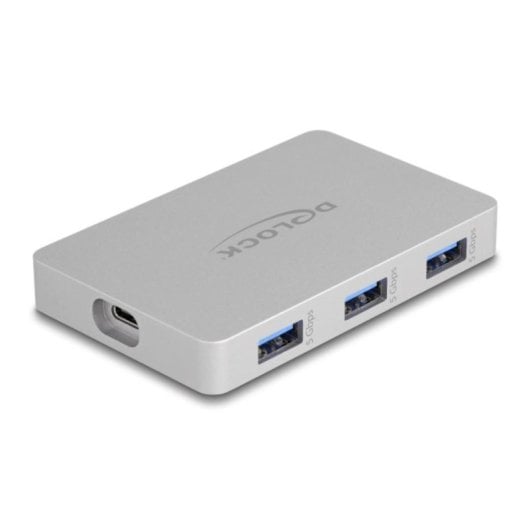 Hub Delock 7 Ports 10 Gbps USB-C Aluminium Grau PD 82 W