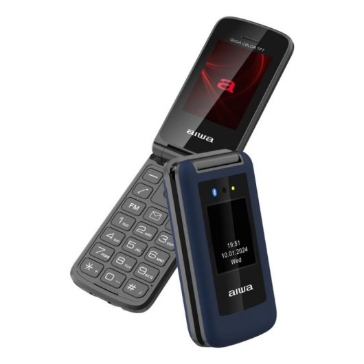 Mobiltelefon Aiwa FP-30-2G/BL 2.4 Zoll 0.3MP 1000mAh Blau