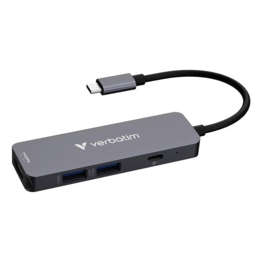 Hub Verbatim 4 portas 5 Gbps USB 3.2 Gen 1 modelo 32155 HDMI 4K