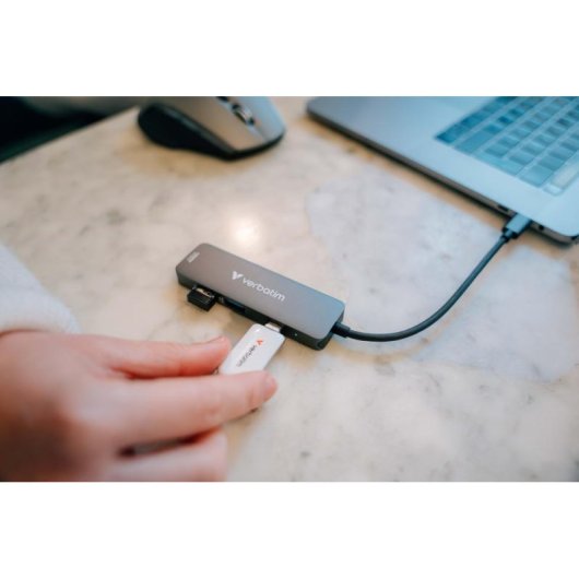 Hub Verbatim 4 portas 5 Gbps USB 3.2 Gen 1 modelo 32155 HDMI 4K
