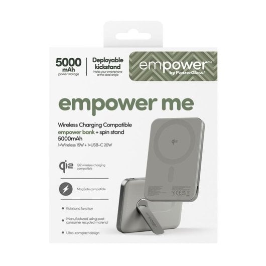 Powerbank PanzerGlass empower Bank 5000 mAh Drehständer Titan