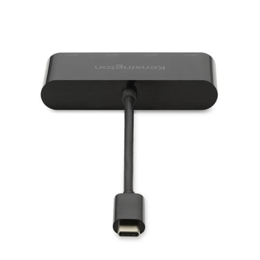 Hub Kensington 4 puertos 10 Gbps USB-C CH1200 Plug and Play Negro