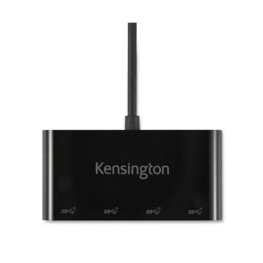 Hub Kensington 4 puertos 10 Gbps USB-C CH1200 Plug and Play Negro