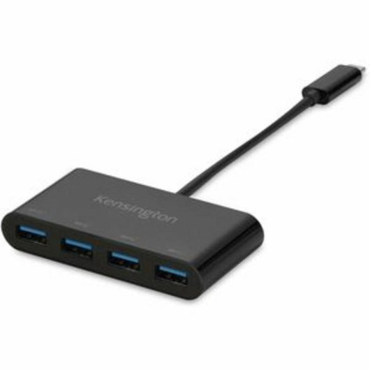 Hub Kensington 4 portas 10 Gbps USB-C CH1200 Plug and Play Preto