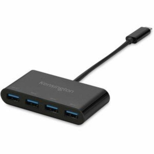 Hub Kensington 4 puertos 10 Gbps USB-C CH1200 Plug and Play Negro