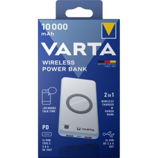 Powerbank Varta 57913 10000 mAh Quick Charge 3.0 Wireless