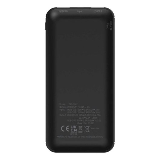 Batería externa Ansmann PB320PD 20000 mAh Quick Charge 3.0