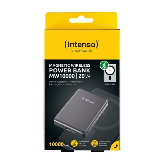 Batería Externa Intenso MW10000 Magnética 10000 mAh MagSafe 15W USB-C PD 20W