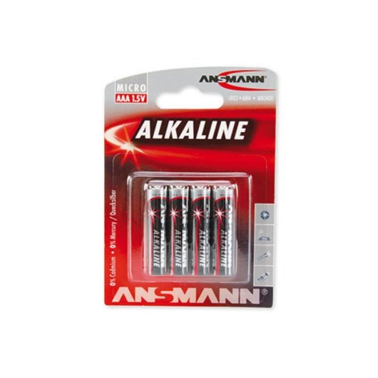 Pilha Ansmann 5015553 AAA 1,5V 4 Unidades Multicolor Alcalina