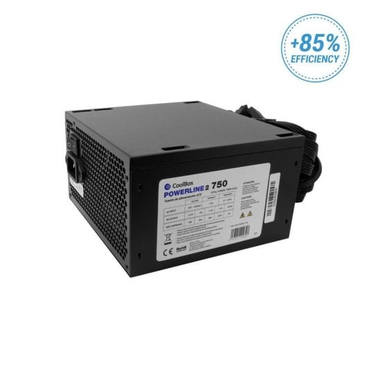 Fuente de Alimentação Coolbox PowerLine2 750W 85% Eficiência não modular