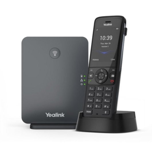 Telefone Yealink W78P Preto Sem Fios Bluetooth 50m 300m