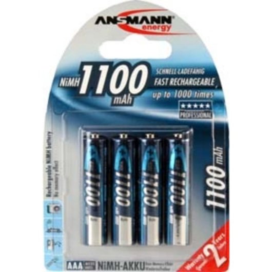 Pilha Ansmann 5035232 AAA NiMH 10.5 x 44.5 mm recarregável