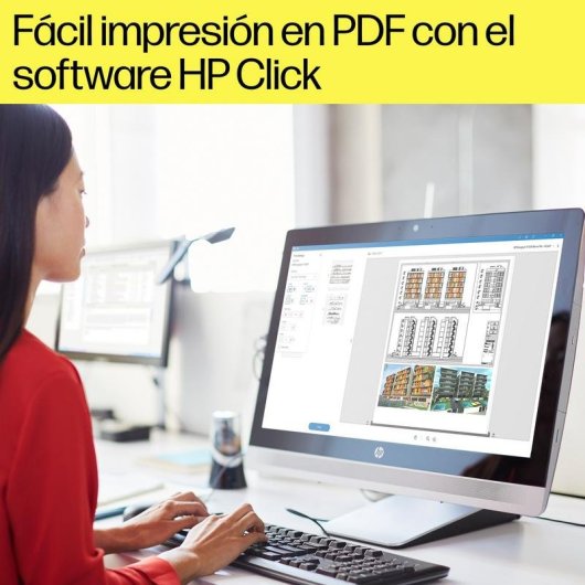 Stampante Inkjet Ethernet HP Designjet T1600 36" con stampa mobile e sicurezza