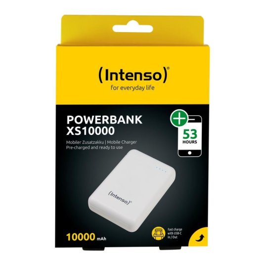Batterie externe Intenso XS10000 10000 mAh Blanc USB-C Micro-USB LED
