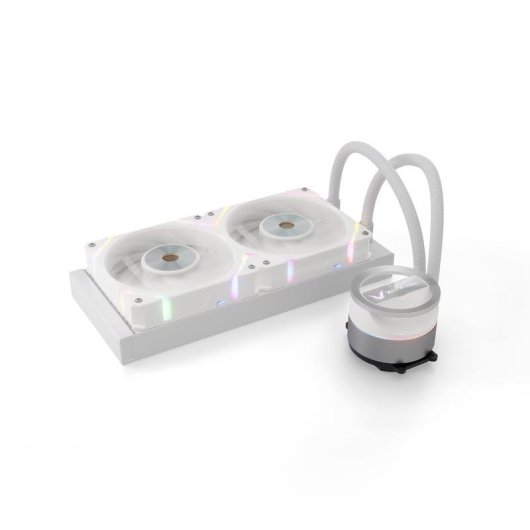 Refrigeración Líquida Valkyrie Dragonfang 240mm 2 Ventiladores Blanco FDB